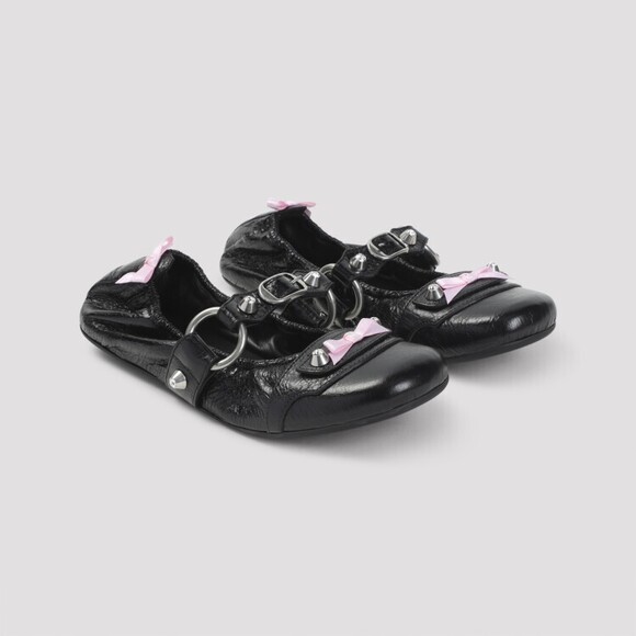 Balenciaga Black Lamb Leather Sandals - NWT